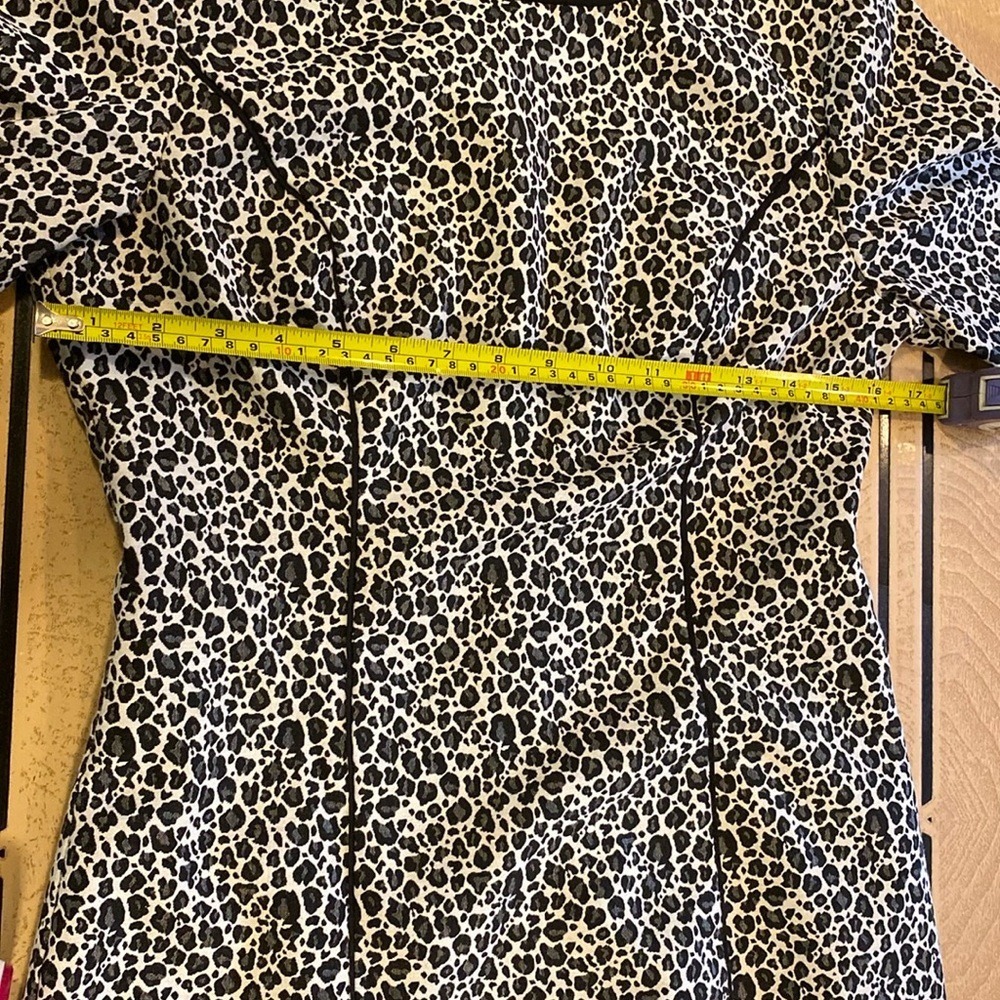 Banana Republic cheetah print dress women's size 4 mob wife aesthetic - Picture 8 of 15